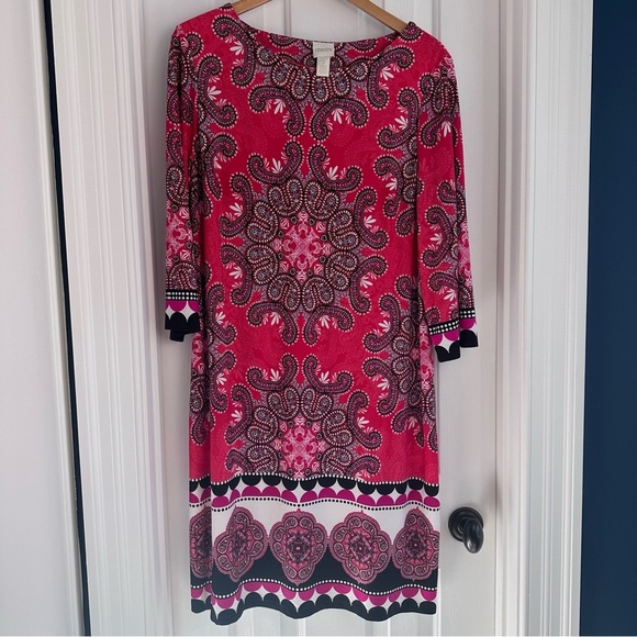 Chico's Dresses & Skirts - Womens Chico's Paisley Medallion Shift Dress EUC